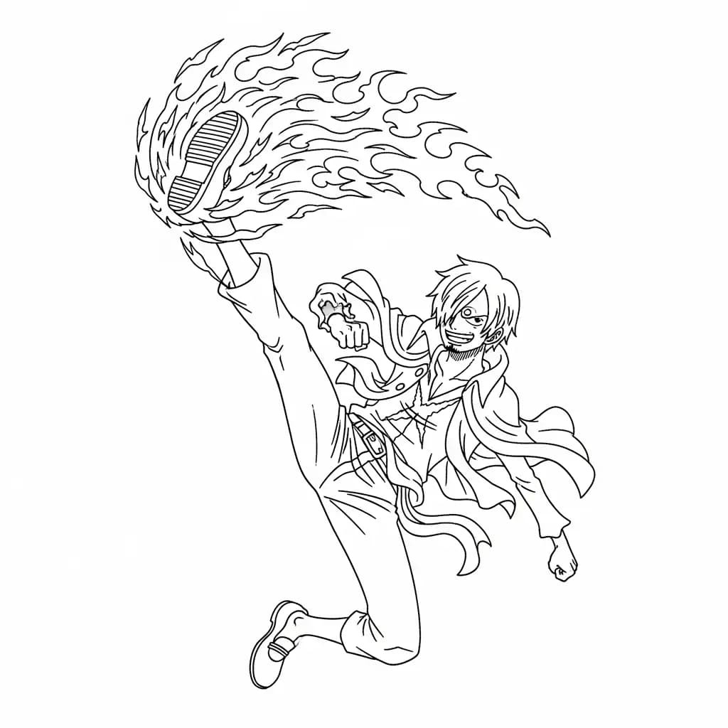 Desenhos de anime para colorir com personagens famosos em traços grossos e fundo branco, prontos para imprimir e pintar