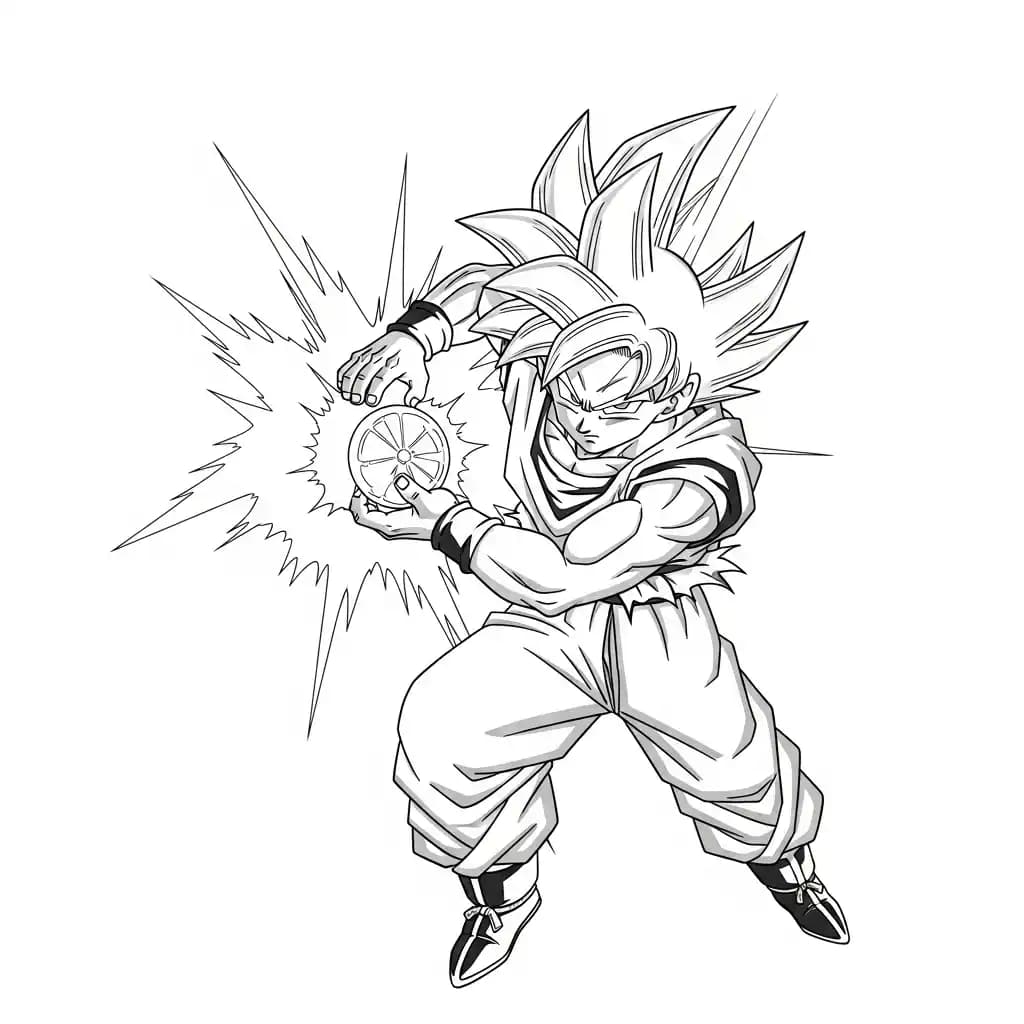 Desenhos de anime para colorir com personagens famosos em traços grossos e fundo branco, prontos para imprimir e pintar