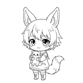 Desenhos de anime para colorir com personagens famosos em traços grossos e fundo branco, prontos para imprimir e pintar