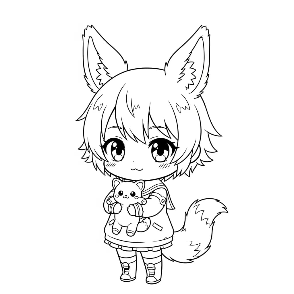 Desenhos de anime para colorir com personagens famosos em traços grossos e fundo branco, prontos para imprimir e pintar