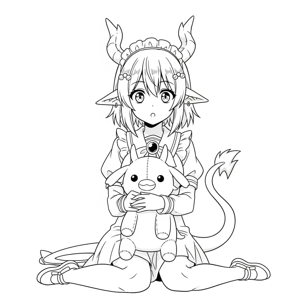 Desenhos de anime para colorir com personagens famosos em traços grossos e fundo branco, prontos para imprimir e pintar