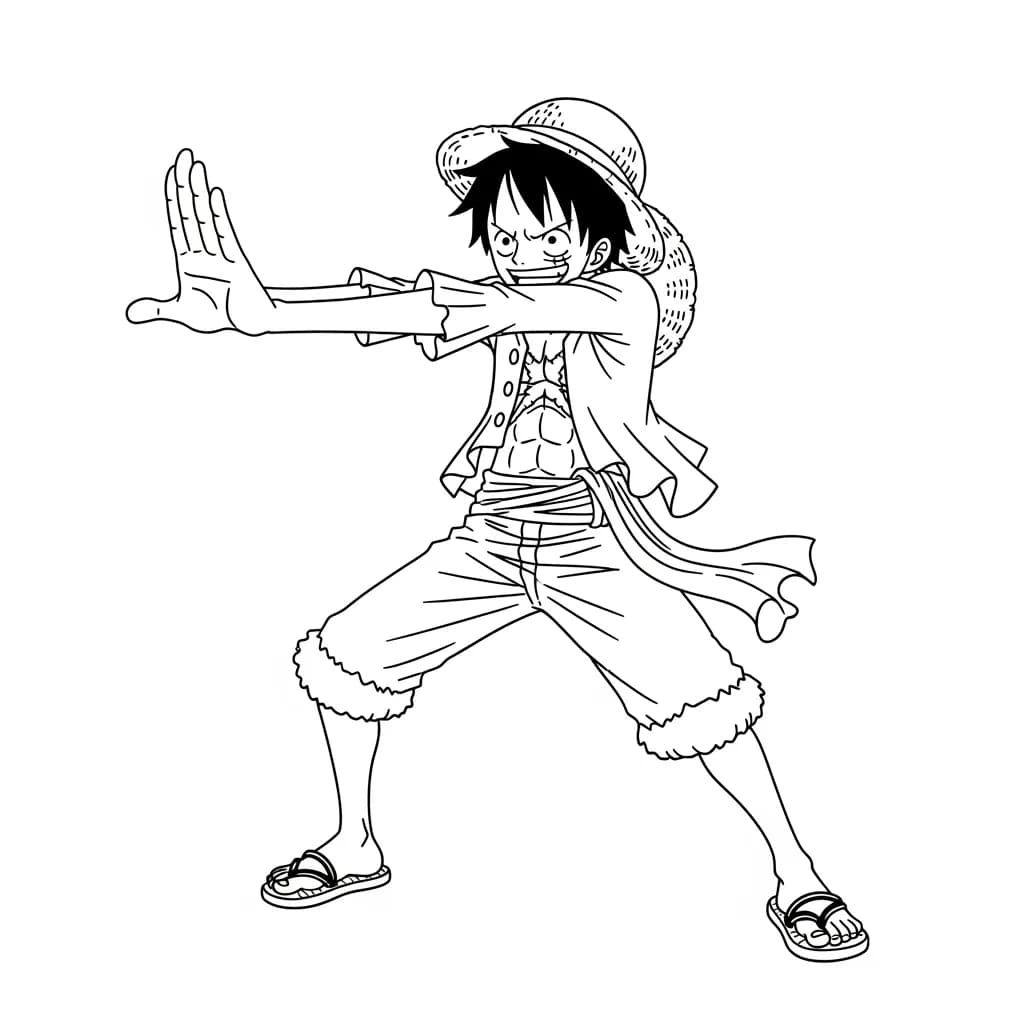 Desenhos de anime para colorir com personagens famosos em traços grossos e fundo branco, prontos para imprimir e pintar