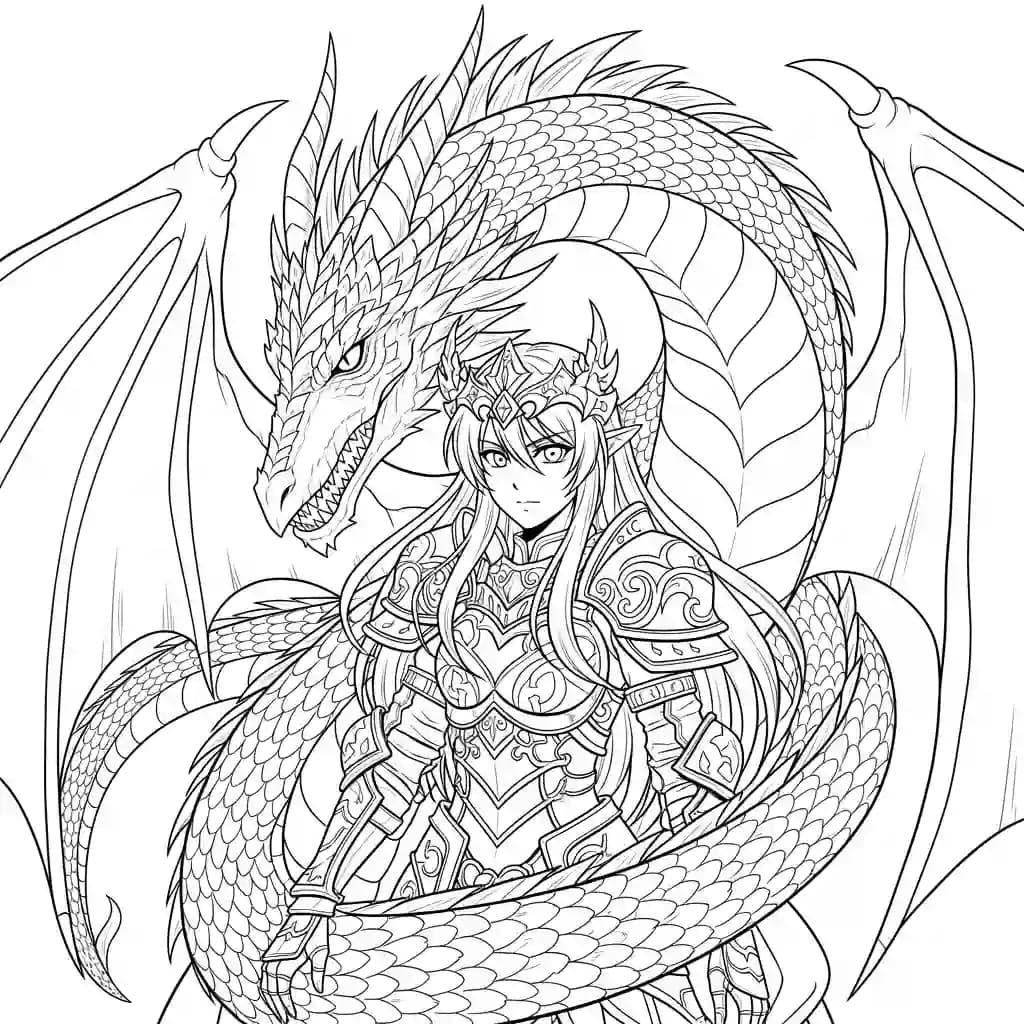 Desenhos de anime para colorir com personagens famosos em traços grossos e fundo branco, prontos para imprimir e pintar