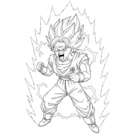 Desenhos de anime para colorir com personagens famosos em traços grossos e fundo branco, prontos para imprimir e pintar