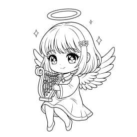 Desenhos de anime para colorir com personagens famosos em traços grossos e fundo branco, prontos para imprimir e pintar