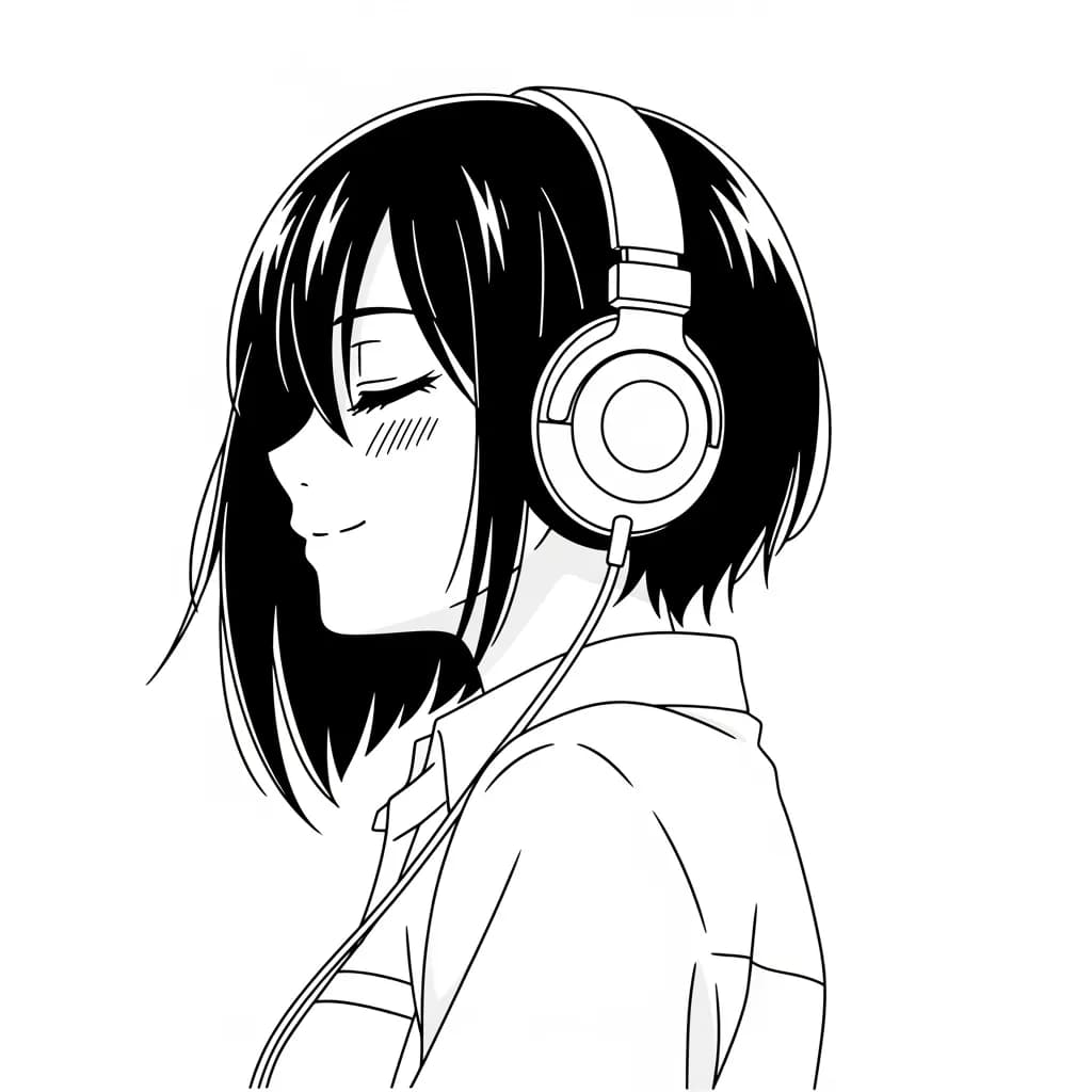 Desenhos de anime para colorir com personagens famosos em traços grossos e fundo branco, prontos para imprimir e pintar