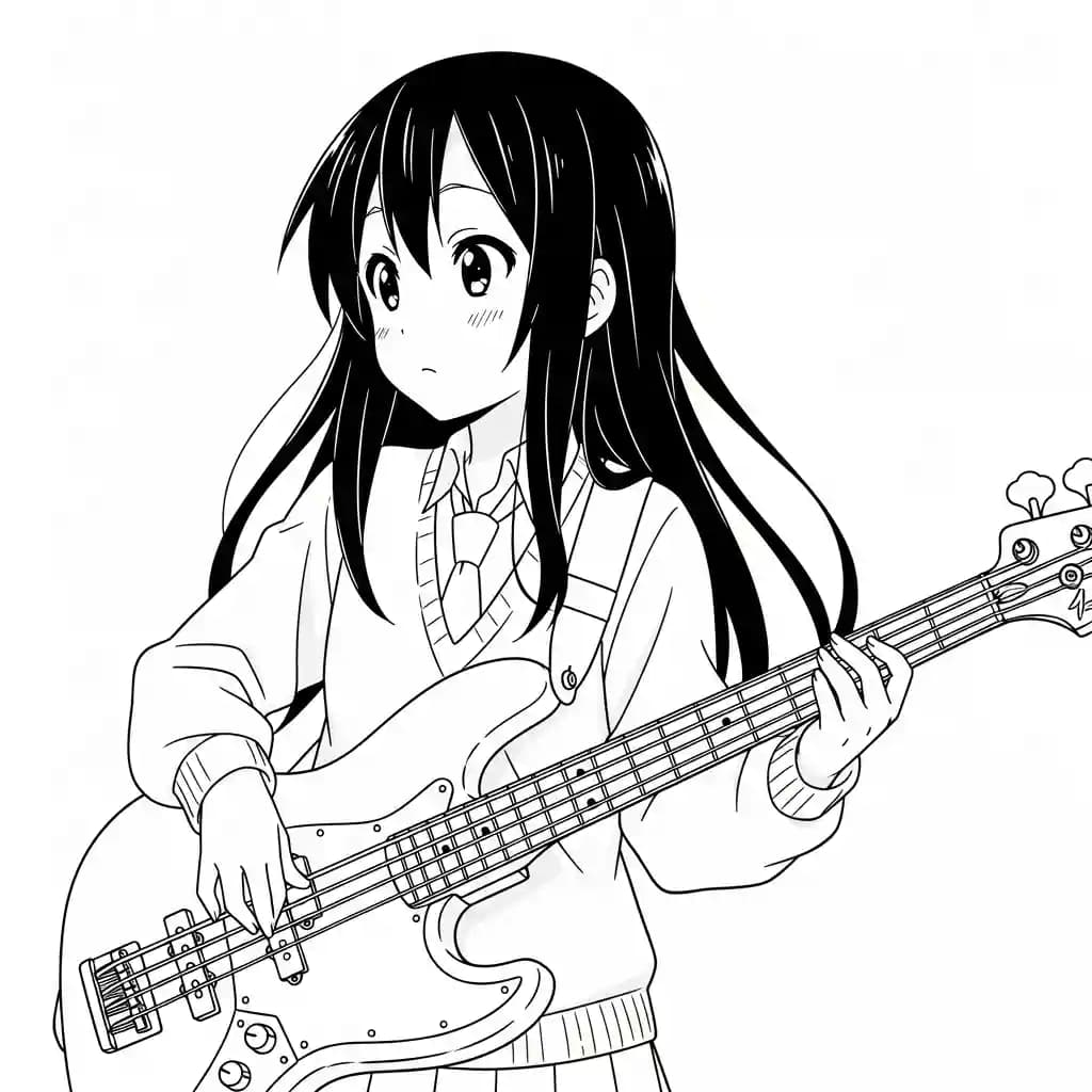 Desenhos de anime para colorir com personagens famosos em traços grossos e fundo branco, prontos para imprimir e pintar