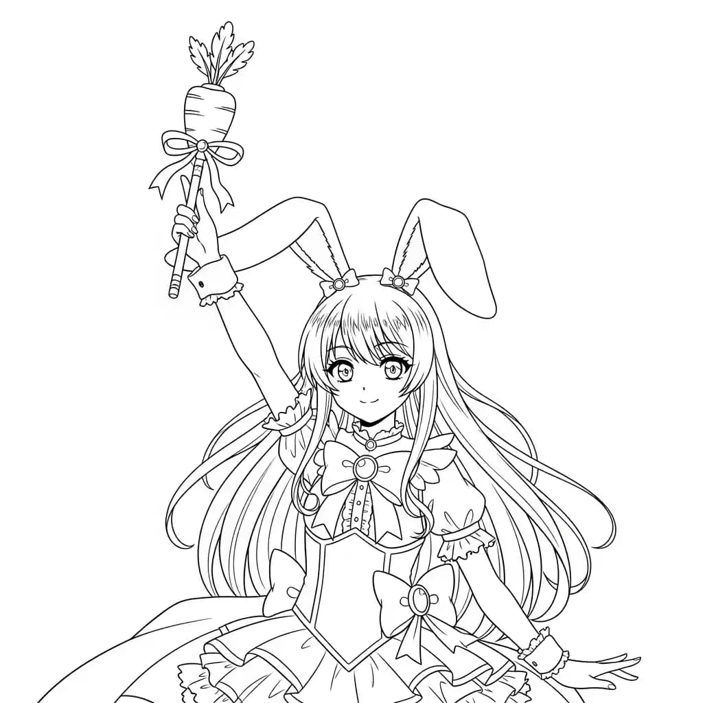 Desenhos de anime para colorir com personagens famosos em traços grossos e fundo branco, prontos para imprimir e pintar