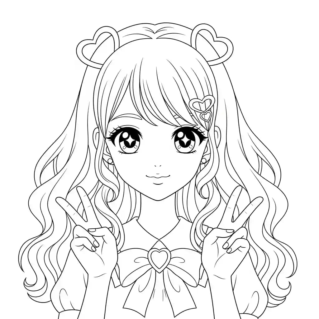 Desenhos de anime para colorir com personagens famosos em traços grossos e fundo branco, prontos para imprimir e pintar