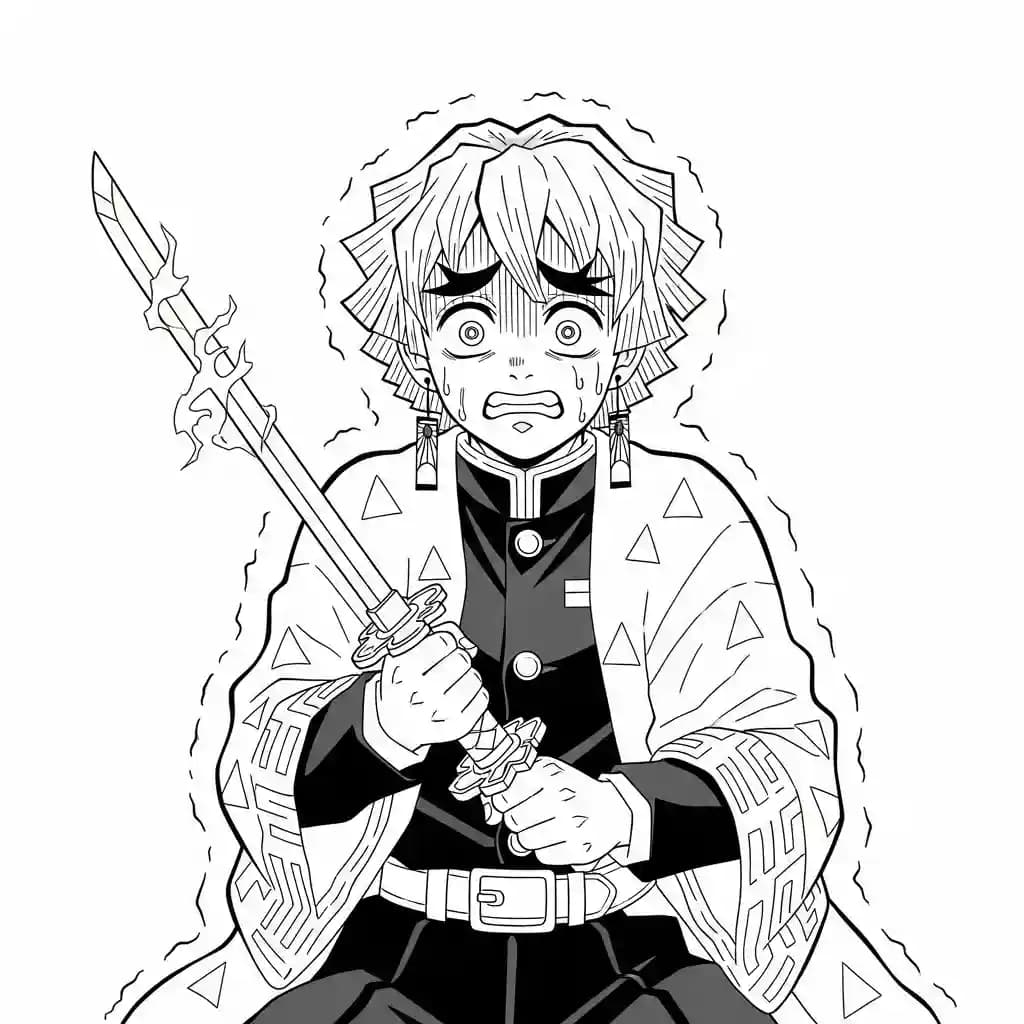 Desenhos de anime para colorir com personagens famosos em traços grossos e fundo branco, prontos para imprimir e pintar