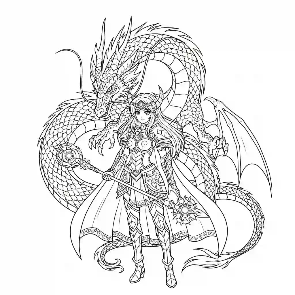 Desenhos de anime para colorir com personagens famosos em traços grossos e fundo branco, prontos para imprimir e pintar