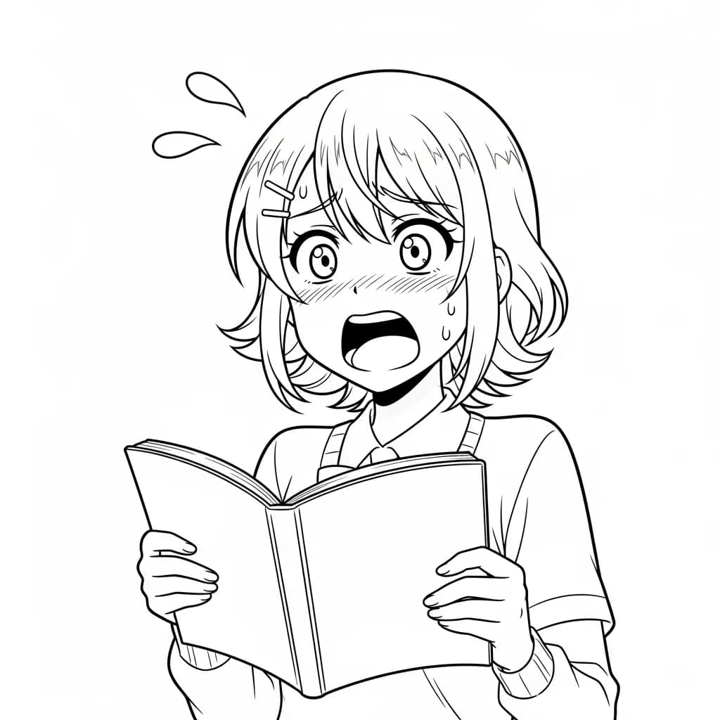 Desenhos de anime para colorir com personagens famosos em traços grossos e fundo branco, prontos para imprimir e pintar