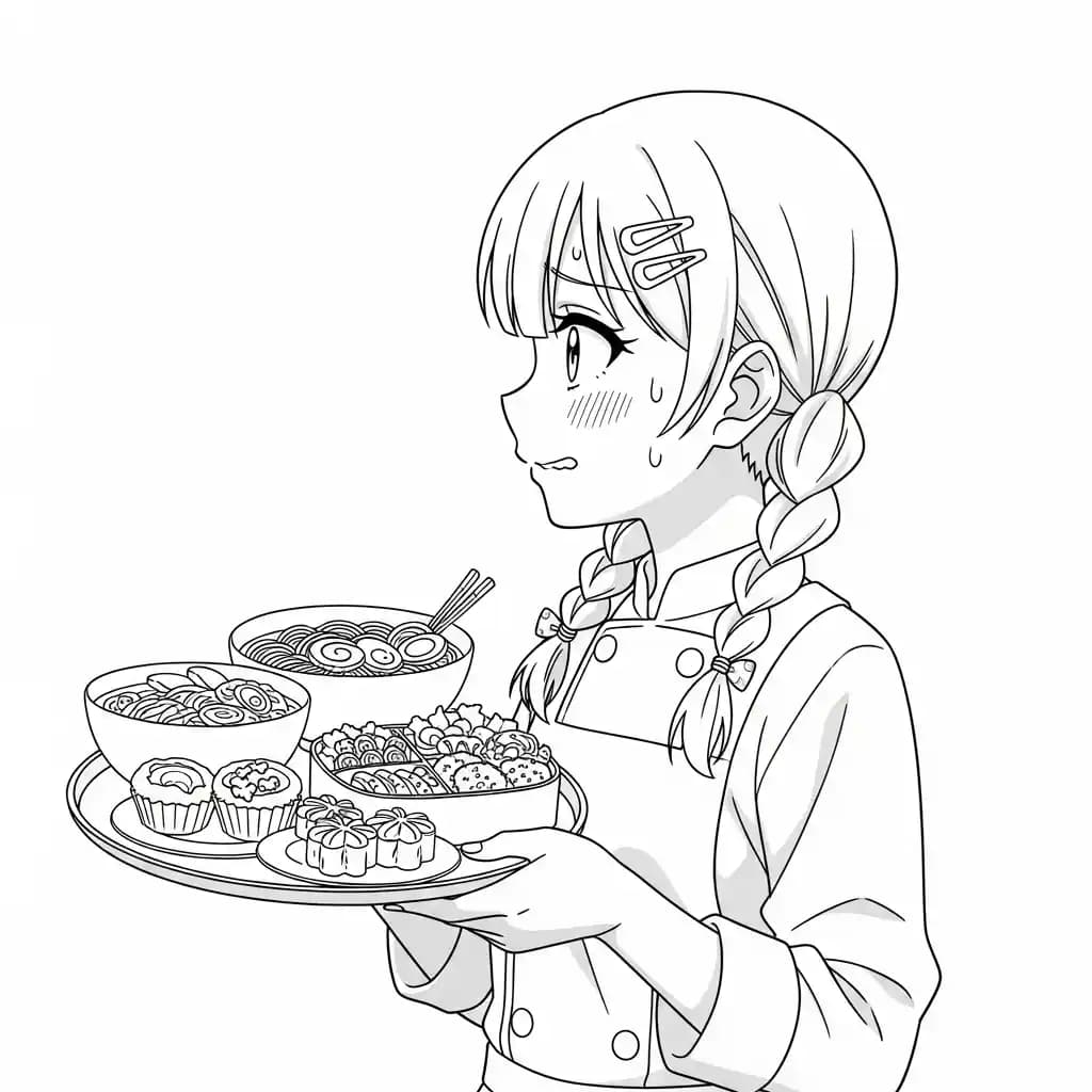 Desenhos de anime para colorir com personagens famosos em traços grossos e fundo branco, prontos para imprimir e pintar