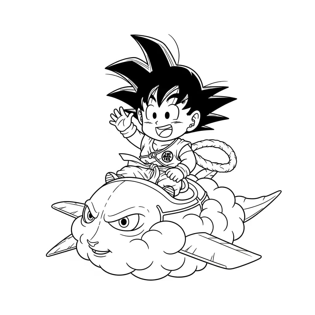 Desenhos de anime para colorir com personagens famosos em traços grossos e fundo branco, prontos para imprimir e pintar