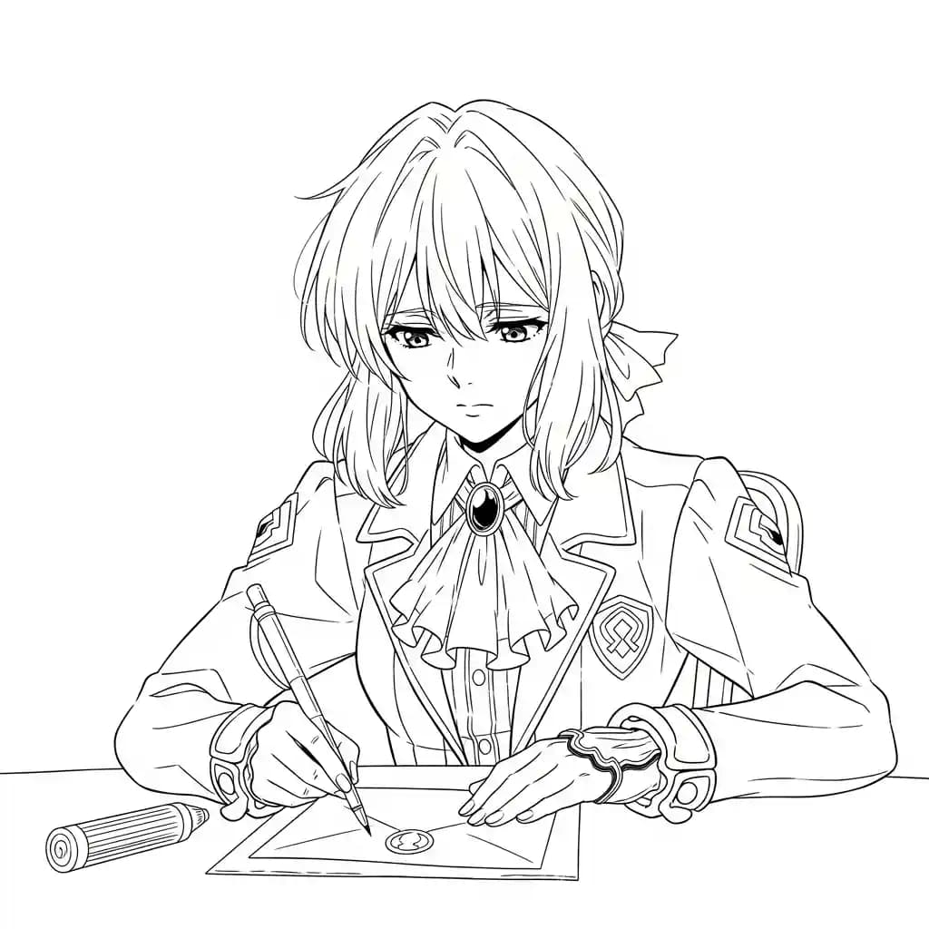 Desenhos de anime para colorir com personagens famosos em traços grossos e fundo branco, prontos para imprimir e pintar