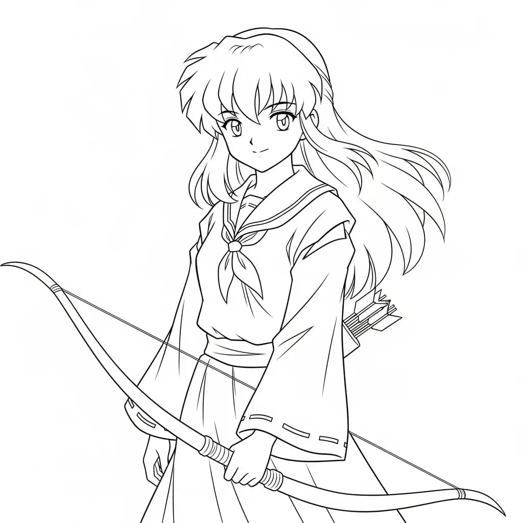 Desenhos de anime para colorir com personagens famosos em traços grossos e fundo branco, prontos para imprimir e pintar