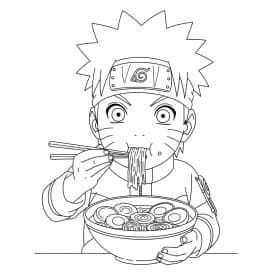 Desenhos de anime para colorir com personagens famosos em traços grossos e fundo branco, prontos para imprimir e pintar