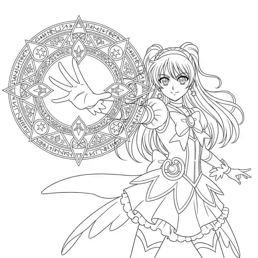 Desenhos de anime para colorir com personagens famosos em traços grossos e fundo branco, prontos para imprimir e pintar