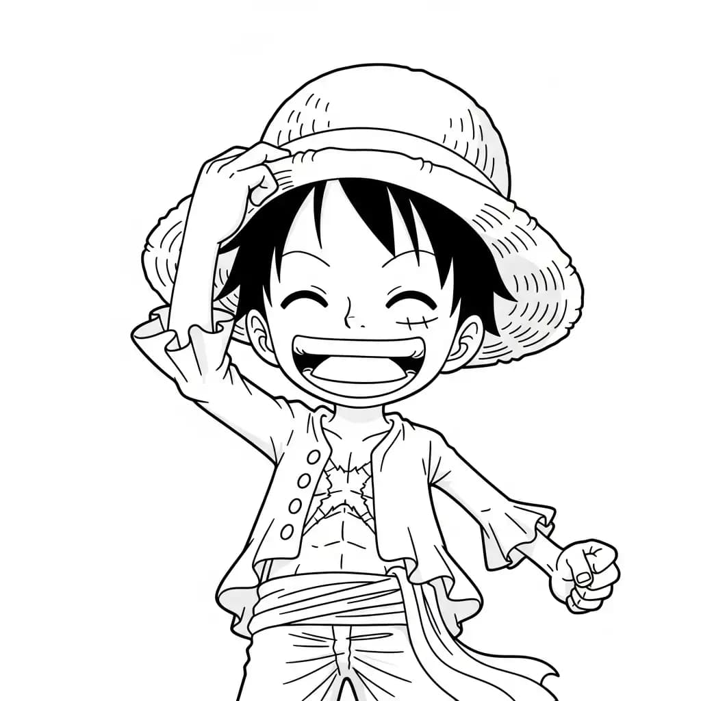 Desenhos de anime para colorir com personagens famosos em traços grossos e fundo branco, prontos para imprimir e pintar