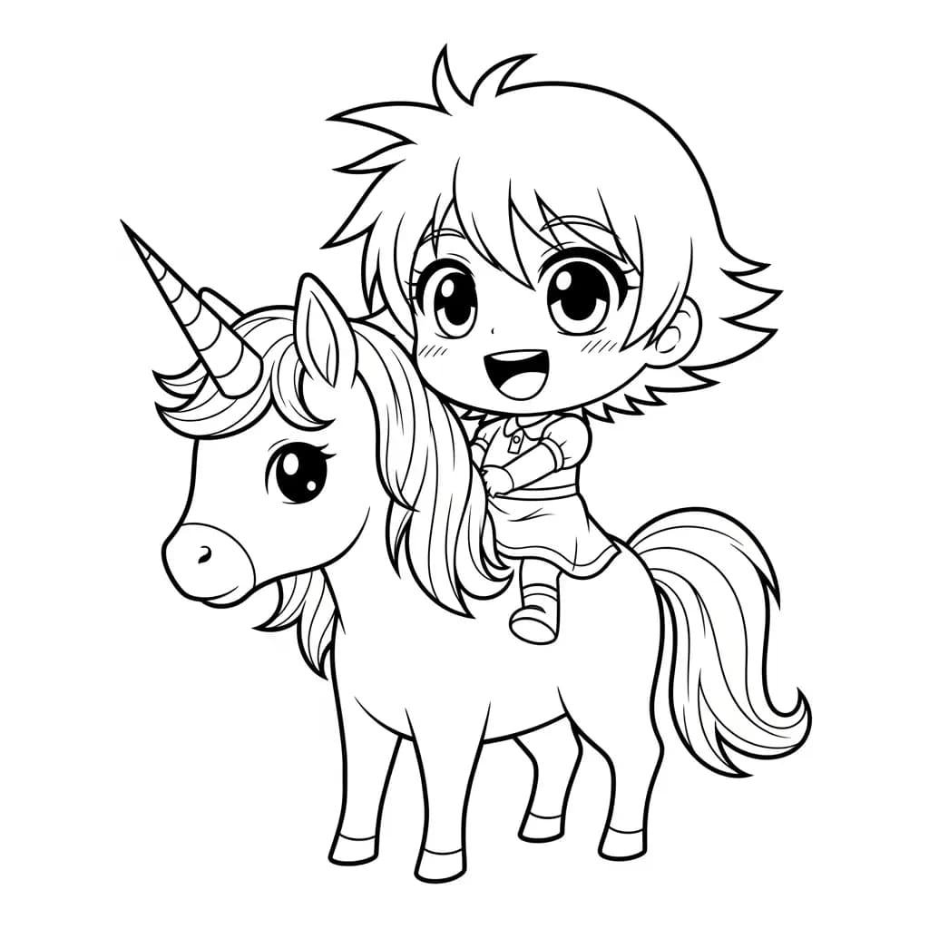 Desenhos de anime para colorir com personagens famosos em traços grossos e fundo branco, prontos para imprimir e pintar