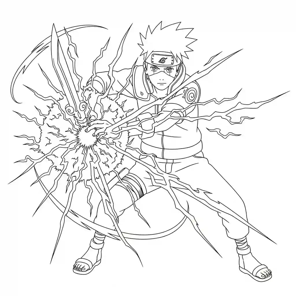 Desenhos de anime para colorir com personagens famosos em traços grossos e fundo branco, prontos para imprimir e pintar