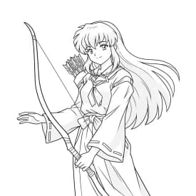 Desenhos de anime para colorir com personagens famosos em traços grossos e fundo branco, prontos para imprimir e pintar