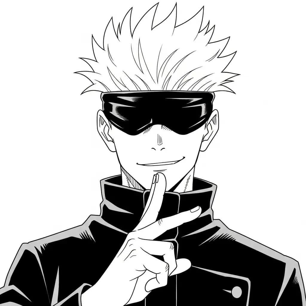 Desenhos de anime para colorir com personagens famosos em traços grossos e fundo branco, prontos para imprimir e pintar