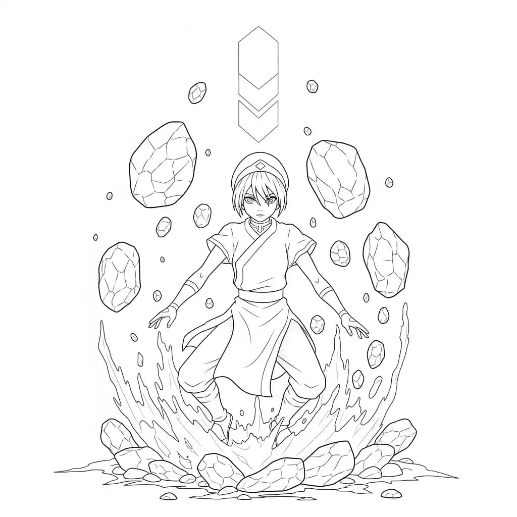 Desenhos de anime para colorir com personagens famosos em traços grossos e fundo branco, prontos para imprimir e pintar