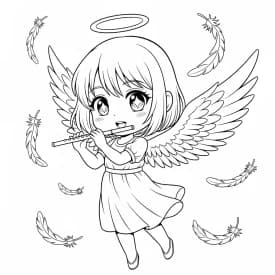 Desenhos de anime para colorir com personagens famosos em traços grossos e fundo branco, prontos para imprimir e pintar