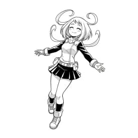 Desenhos de anime para colorir com personagens famosos em traços grossos e fundo branco, prontos para imprimir e pintar