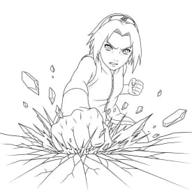 Desenhos de anime para colorir com personagens famosos em traços grossos e fundo branco, prontos para imprimir e pintar