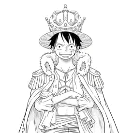 Desenhos de anime para colorir com personagens famosos em traços grossos e fundo branco, prontos para imprimir e pintar