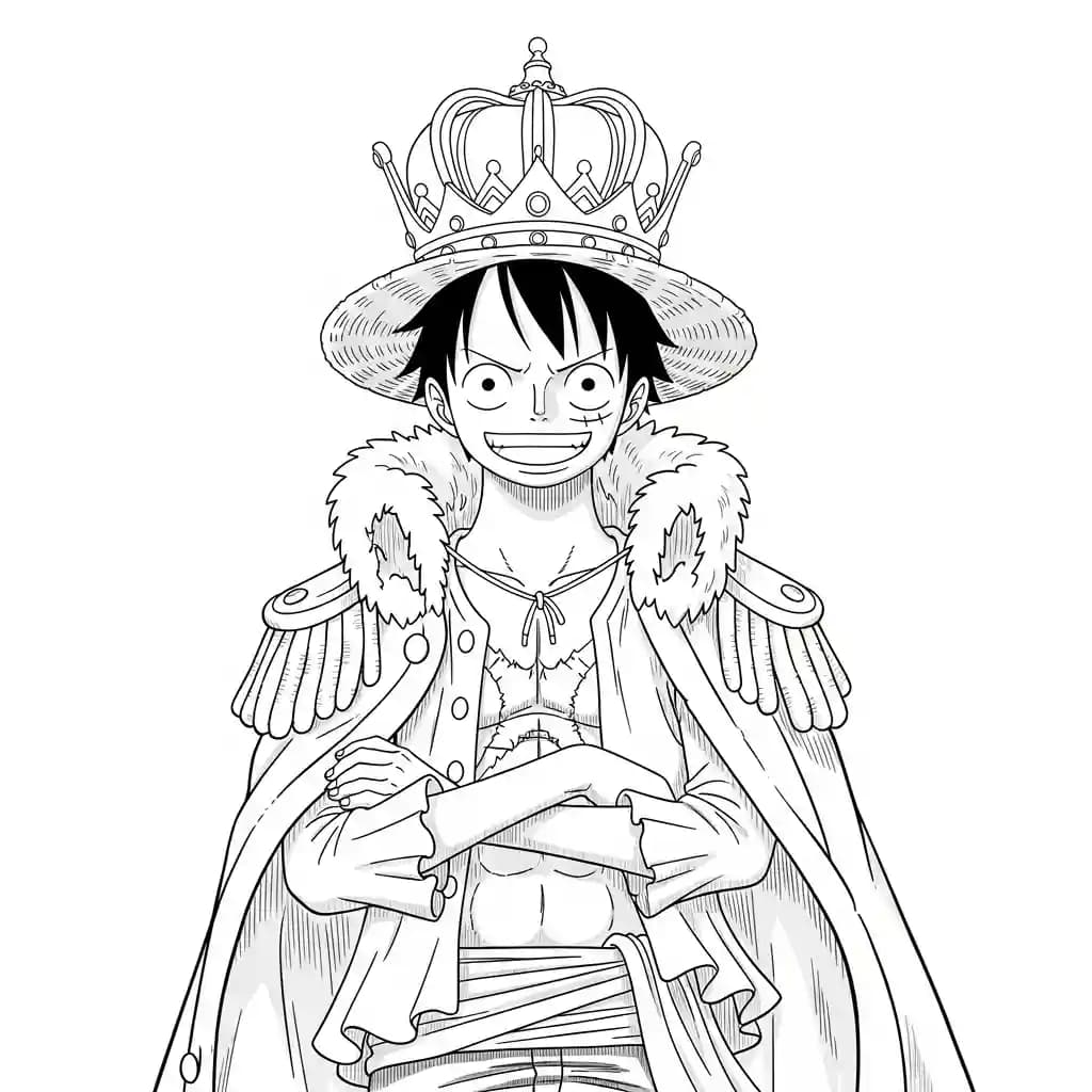 Desenhos de anime para colorir com personagens famosos em traços grossos e fundo branco, prontos para imprimir e pintar