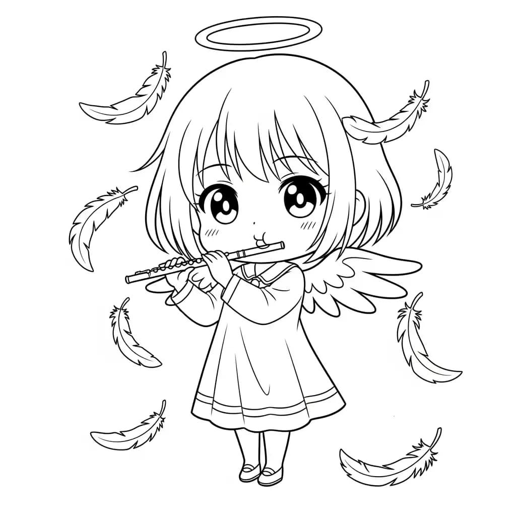 Desenhos de anime para colorir com personagens famosos em traços grossos e fundo branco, prontos para imprimir e pintar