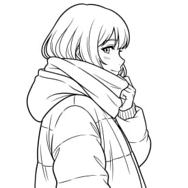 Desenhos de anime para colorir com personagens famosos em traços grossos e fundo branco, prontos para imprimir e pintar