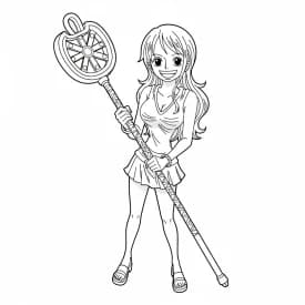 Desenhos de anime para colorir com personagens famosos em traços grossos e fundo branco, prontos para imprimir e pintar