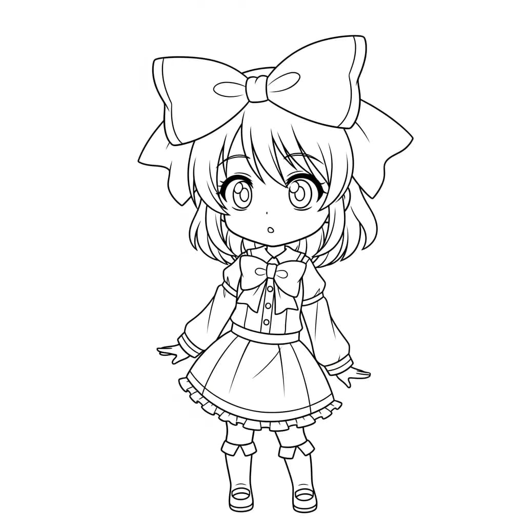 Desenhos de anime para colorir com personagens famosos em traços grossos e fundo branco, prontos para imprimir e pintar