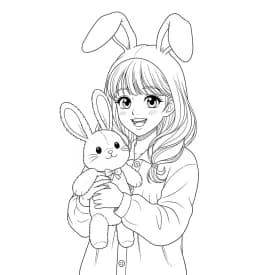 Desenhos de anime para colorir com personagens famosos em traços grossos e fundo branco, prontos para imprimir e pintar