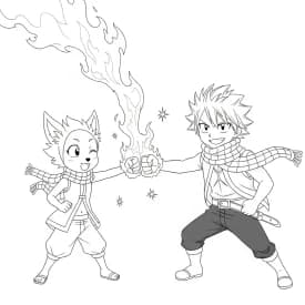 Desenhos de anime para colorir com personagens famosos em traços grossos e fundo branco, prontos para imprimir e pintar