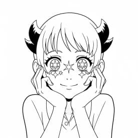 Desenhos de anime para colorir com personagens famosos em traços grossos e fundo branco, prontos para imprimir e pintar