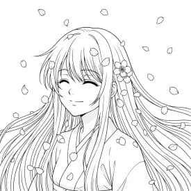 Desenhos de anime para colorir com personagens famosos em traços grossos e fundo branco, prontos para imprimir e pintar