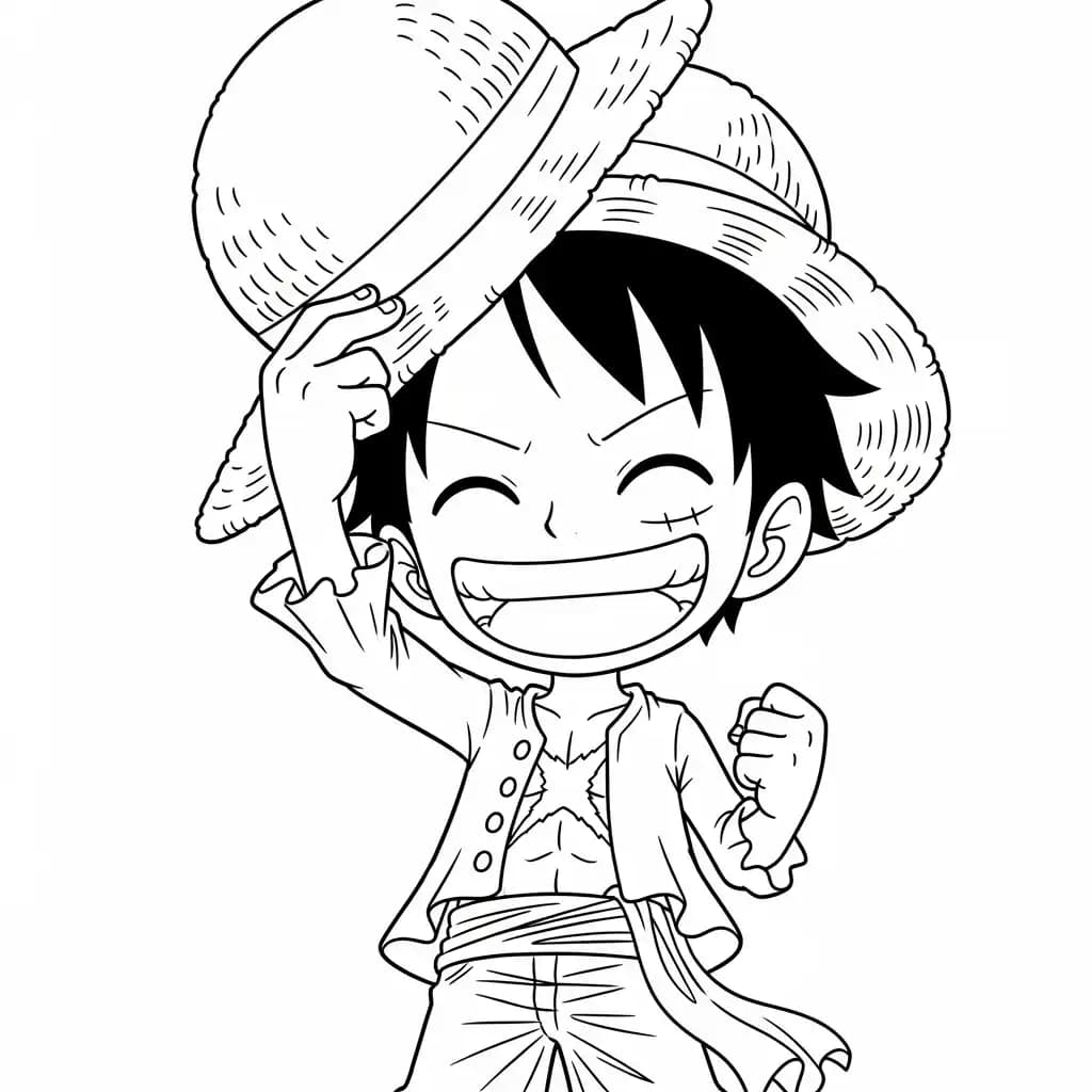 Desenhos de anime para colorir com personagens famosos em traços grossos e fundo branco, prontos para imprimir e pintar