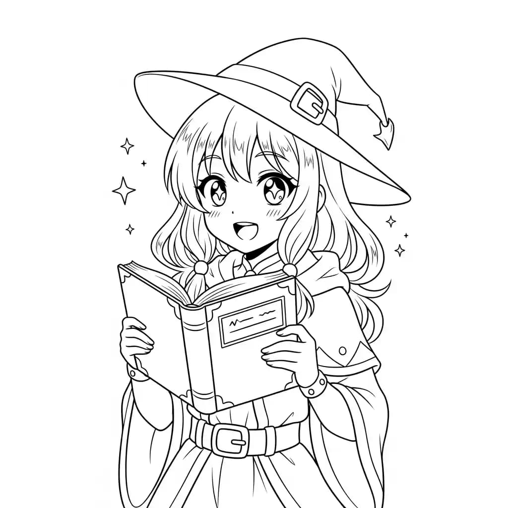 Desenhos de anime para colorir com personagens famosos em traços grossos e fundo branco, prontos para imprimir e pintar