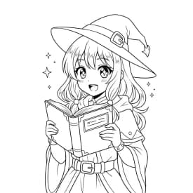 Desenhos de anime para colorir com personagens famosos em traços grossos e fundo branco, prontos para imprimir e pintar