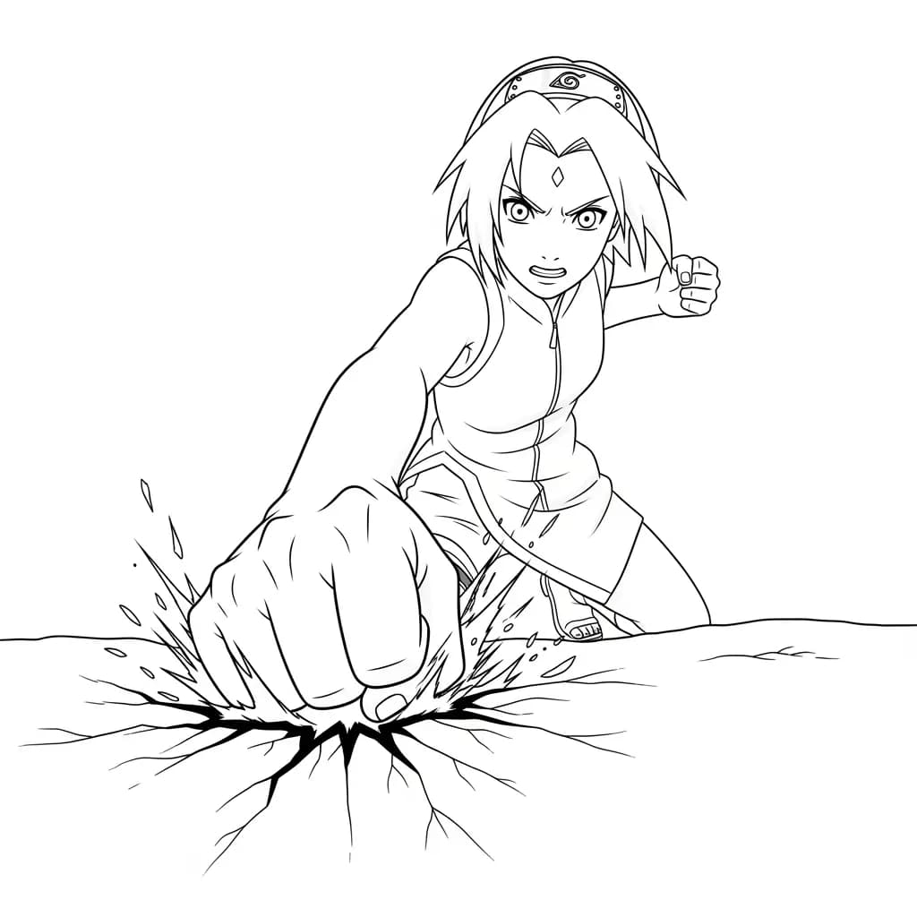 Desenhos de anime para colorir com personagens famosos em traços grossos e fundo branco, prontos para imprimir e pintar