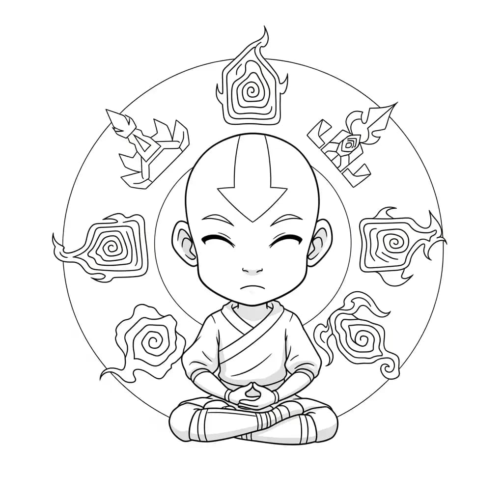 Desenhos de anime para colorir com personagens famosos em traços grossos e fundo branco, prontos para imprimir e pintar