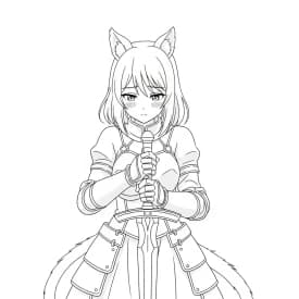 Desenhos de anime para colorir com personagens famosos em traços grossos e fundo branco, prontos para imprimir e pintar