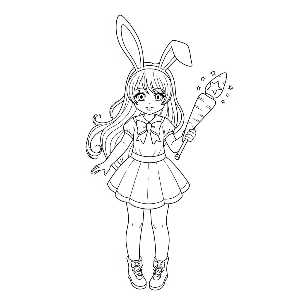 Desenhos de anime para colorir com personagens famosos em traços grossos e fundo branco, prontos para imprimir e pintar