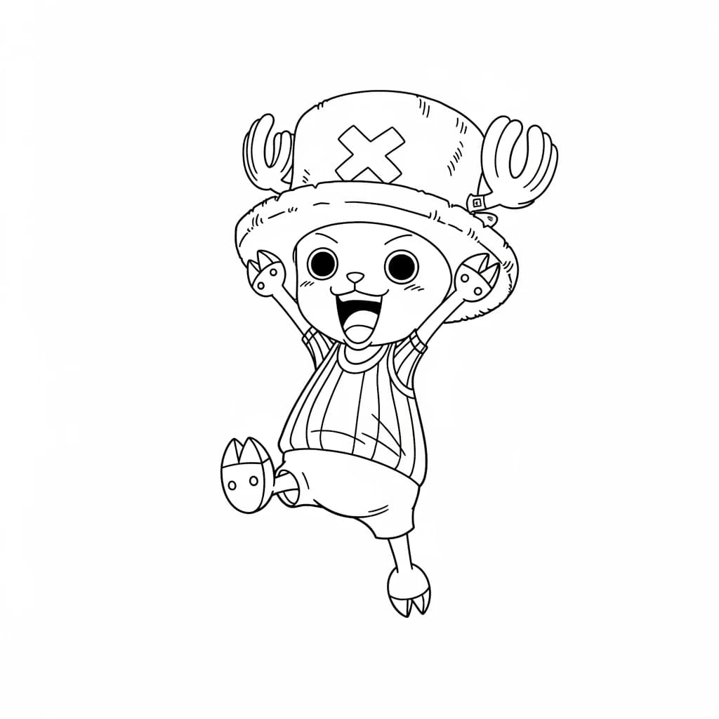 Desenhos de anime para colorir com personagens famosos em traços grossos e fundo branco, prontos para imprimir e pintar