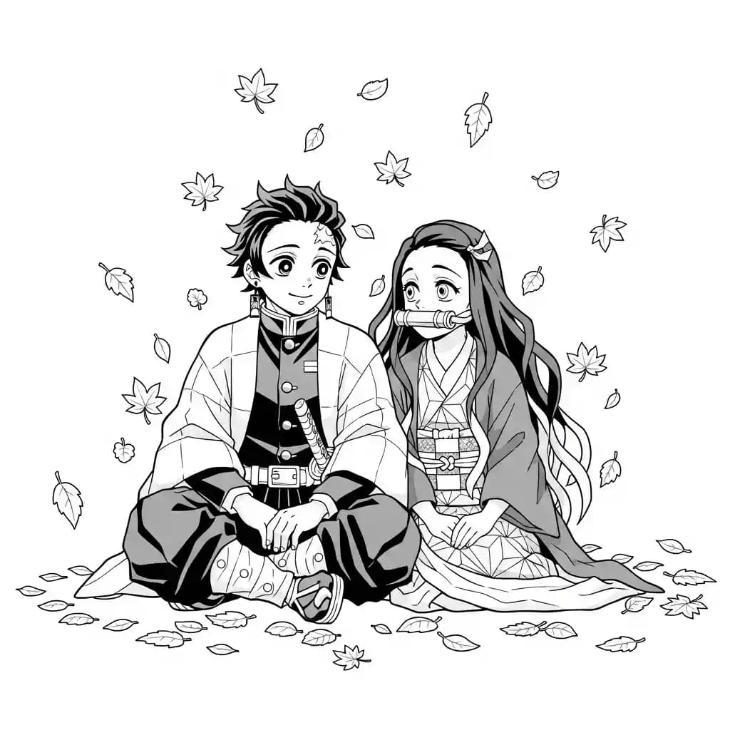 Desenhos de anime para colorir com personagens famosos em traços grossos e fundo branco, prontos para imprimir e pintar